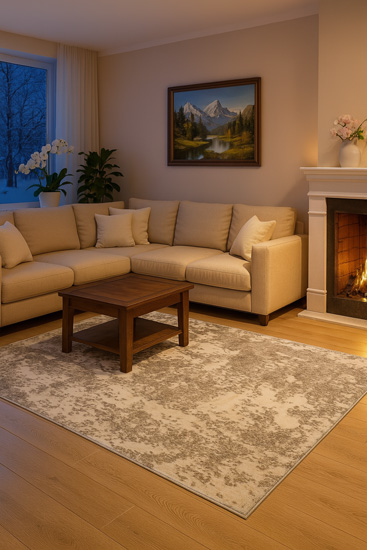 Szary dywan Nistar 2X