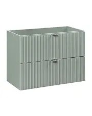 Szałwiowa szafka pod umywalkę z szufladami - Selmira 3X 80 cm w sklepie Edinos.pl