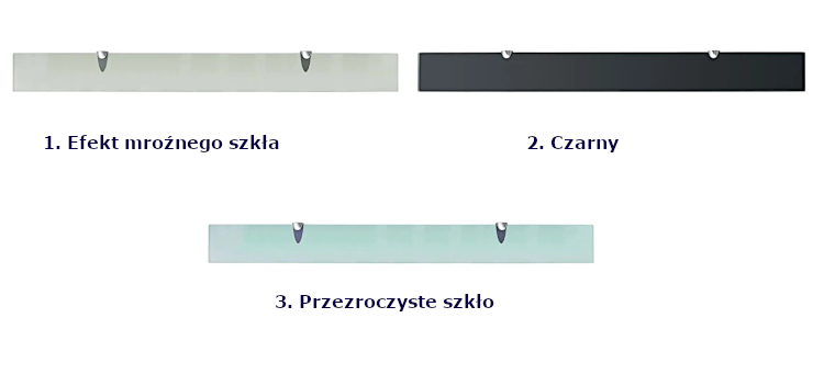 Wersje kolorystyczne półek Divano