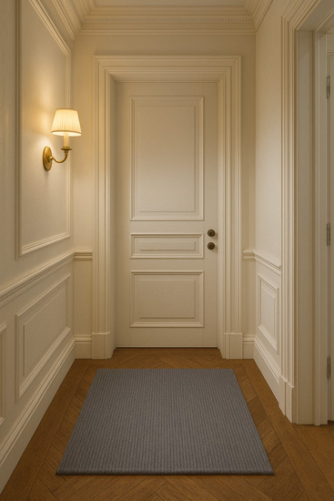 Klasyczny szary dywan chodnik Serano 3X