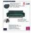 Ciemnozielona sofa na nóżkach Clozy