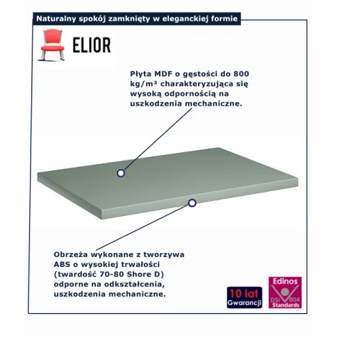 Fotografia Szałwiowy blat do szafki łazienkowej - Selmira 12X 60 cm z kategorii Szafki łazienkowe