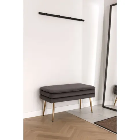 Wizualizacja ławki szarej do przedpokoju Wisp