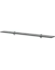 Elegancka czarna półka szklana 100x10 - Vitrea w sklepie Edinos.pl