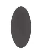 Antracytowy owalny dywan 80x150 - Azurio 5X w sklepie Edinos.pl