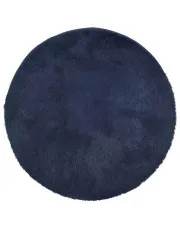 Granatowy okrągły dywan 120x120 - Molaris 7X w sklepie Edinos.pl