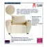 stylowy fotel kremowy Endora 3X
