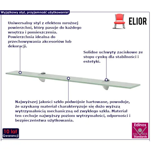 Vitrea wąska półka