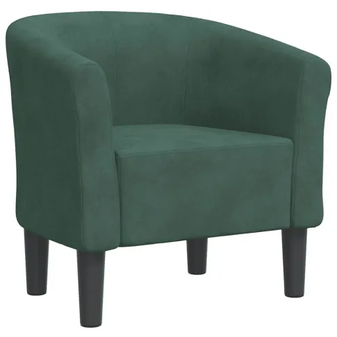 Klubowy fotel ciemnozielony  Jivo