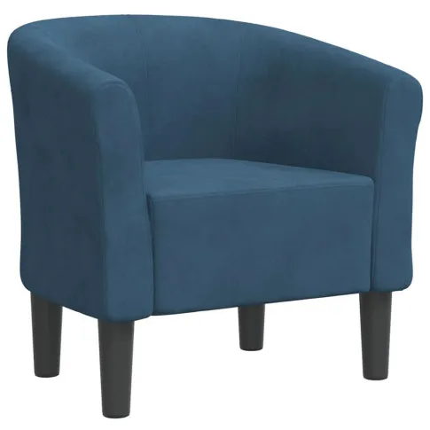 Ciemnoniebieski fotel do salonu Jivo