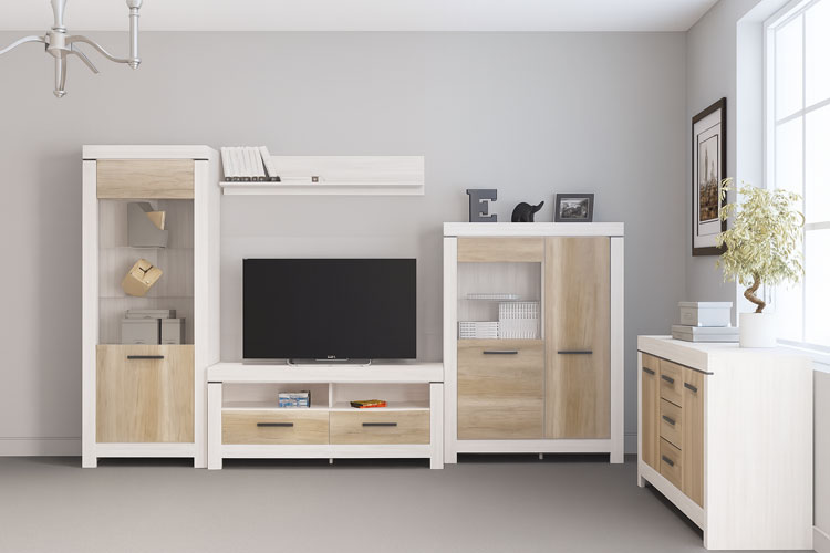 Salon z wykorzystaniem mebli do salonu Tillen