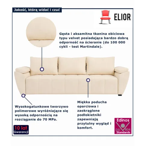 kremowa sofa  Endora 4X