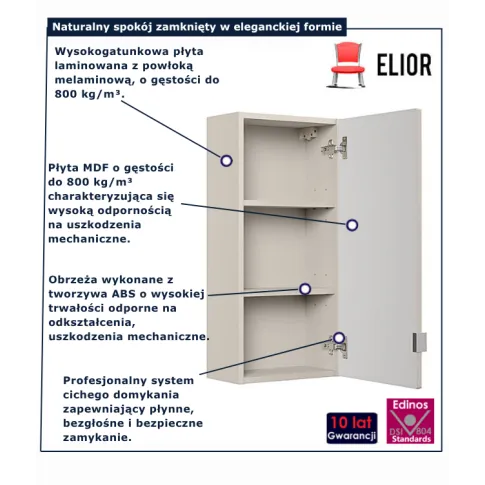 Kaszmirowa wisząca szafka łazienkowa Artiza 4X