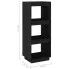 Szczegółowe zdjęcie nr 6 produktu Czarny drewniany regał skandynawski - Lika 3X