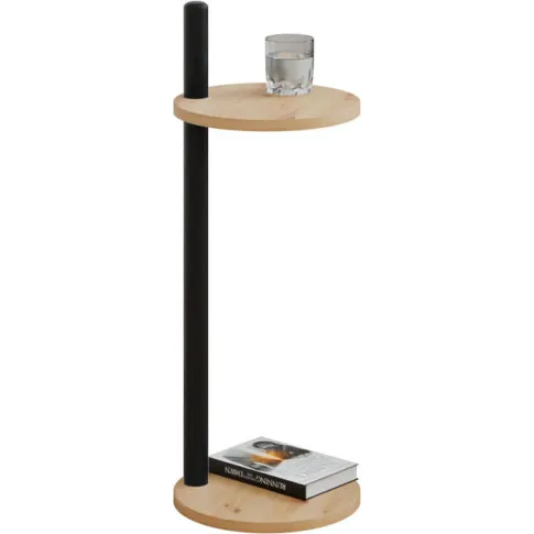 Minimalistyczny stolik  dąb artisan   czarny Nebo 4X