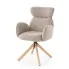 Nowoczesne beżowe krzesło tapicerowane Velino