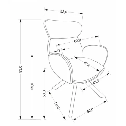 Wymiary krzesła tapicerowanego 