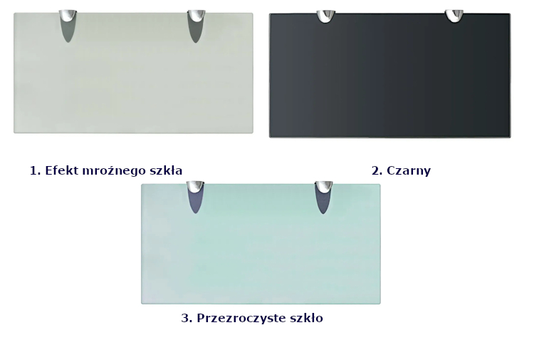 Wersje kolorystyczne półek Imker