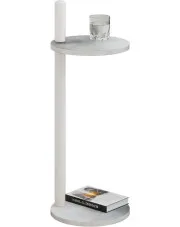Stolik minimalistyczny pomocniczy beton + biały - Nebo 5X w sklepie Edinos.pl