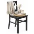 Czarne drewniane krzesło do stołu - Mertis 4X
