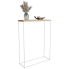 Konsola minimalistyczna do przedpokoju dąb artisan + biały - Krux 3X