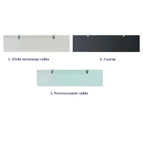 kolory półek ze szkła Vitrea