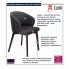 czarne stylowe krzesło  Bentrix 7X