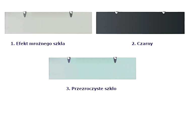 Wersje kolorystyczne półek Imker