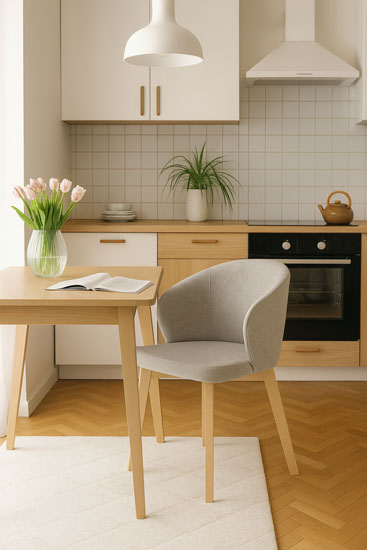 Drewniane krzesło kubełkowe Fima 5x