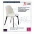 infografika bezowe krzesło do jadalni Bentrix 4X