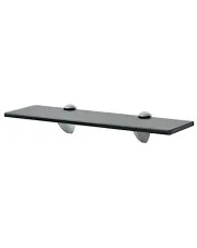 Elegancka czarna szklana półka 40x20 - Vitrea w sklepie Edinos.pl