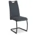 Ciemnoszare krzesło na czarnej płozie Fruno 4X