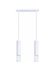 Podwójna biała lampa wisząca - K604-Lanow w sklepie Edinos.pl