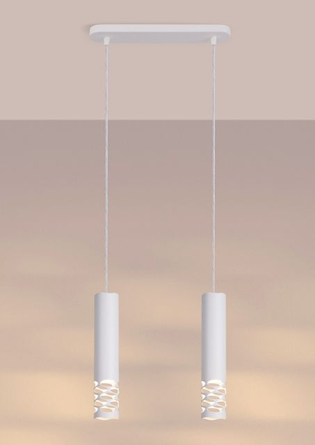 Biała lampa wisząca - K604-Lanow