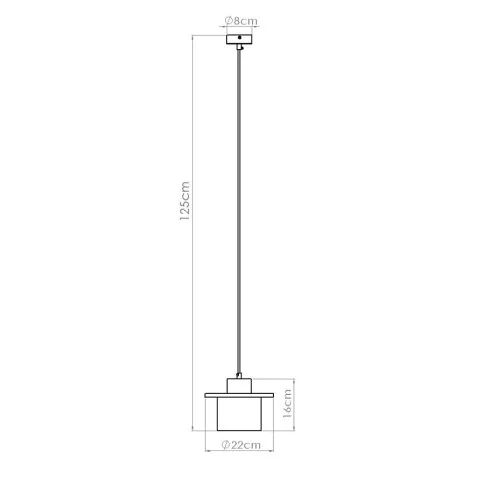 wymiary lampy zwisajacego do salonu
