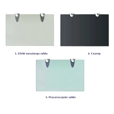 Kolory półek ze szkła Vitrea