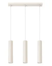 Beżowa wisząca nowoczesna lampa na listwie - J130-Brisa w sklepie Edinos.pl