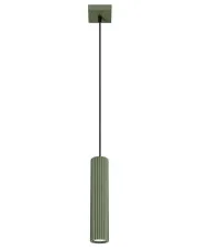 Zielona wisząca lampa karbowana - J123-Melson w sklepie Edinos.pl