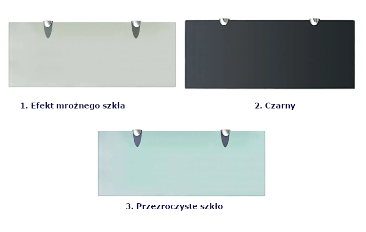 Wersje kolorystyczne półek Divano