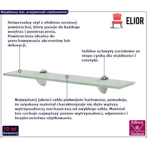 Vitrea półka do łazienki