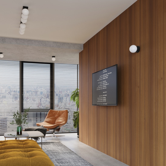 Klasyczny czarny kinkiet ścienny J116-Soho