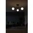Czarna lampa sufitowa z 3 kloszami   J114 Ana