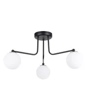 Czarna lampa sufitowa z 3 kloszami - J114-Ana w sklepie Edinos.pl