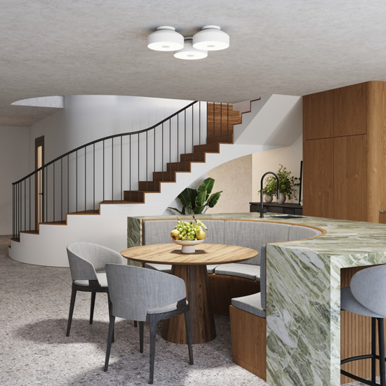 Skandynawski plafon sufitowy nad stół - J113-Zorium