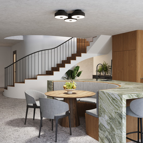 Skandynawski plafon sufitowy nad stół - J113-Zorium