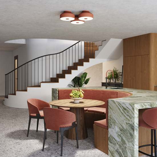 Skandynawski plafon sufitowy nad stół - J113-Zorium