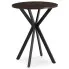 Stylowy stolik na czarnej nodze orzech + czarny 60cm - Kaxi 4X