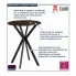 stylowy stolik 60cm orzech czarny Kaxi 4X