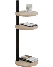 Stolik pod laptopa dąb sonoma + czarny - Zork 4X w sklepie Edinos.pl