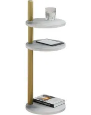 Stolik pod laptopa beton + złoty - Zork 5X w sklepie Edinos.pl